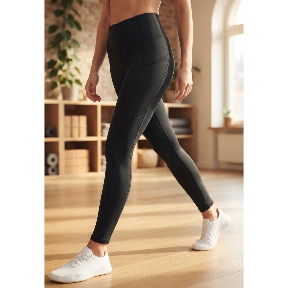 Honeylove Jet Black High Rise Tummy Control Active 2.0 Leggings Women's Medium